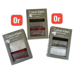 NWT Calvin Klein 2-pack Box Modern Cotton Limited Edition Unlined Bralette Bra